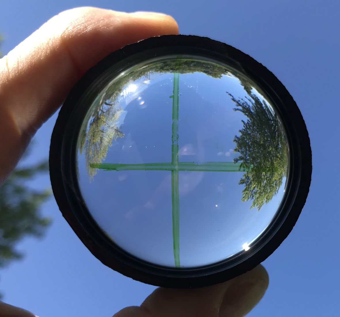 60mm glass ball with crosshairs