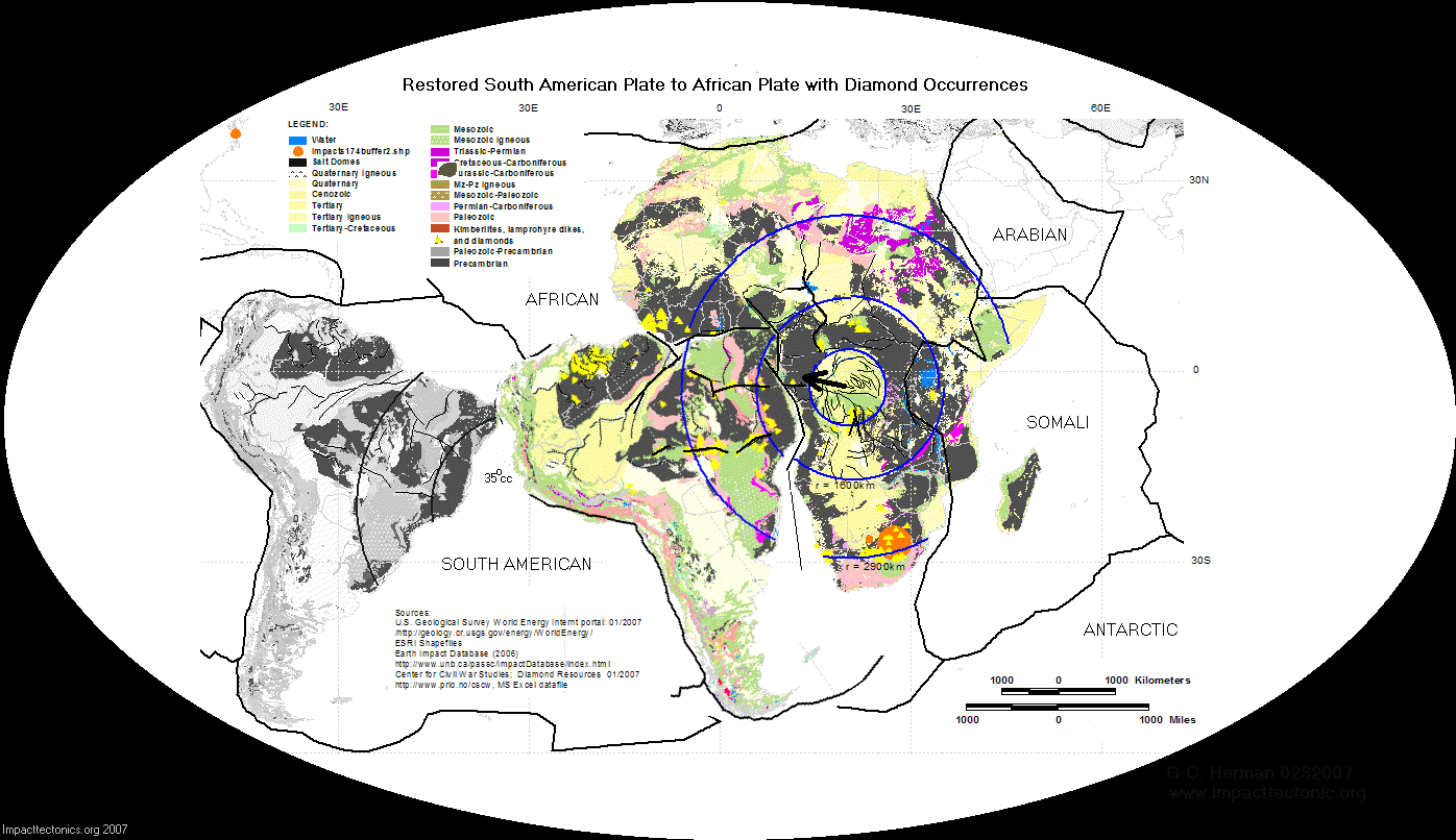 Suspected Congo Basin impact